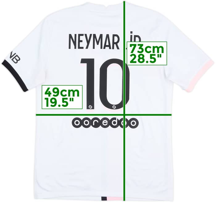Camiseta de visitante del Paris Saint-Germain 2021-22 Neymar Jr #10 - 7/10 - (M)