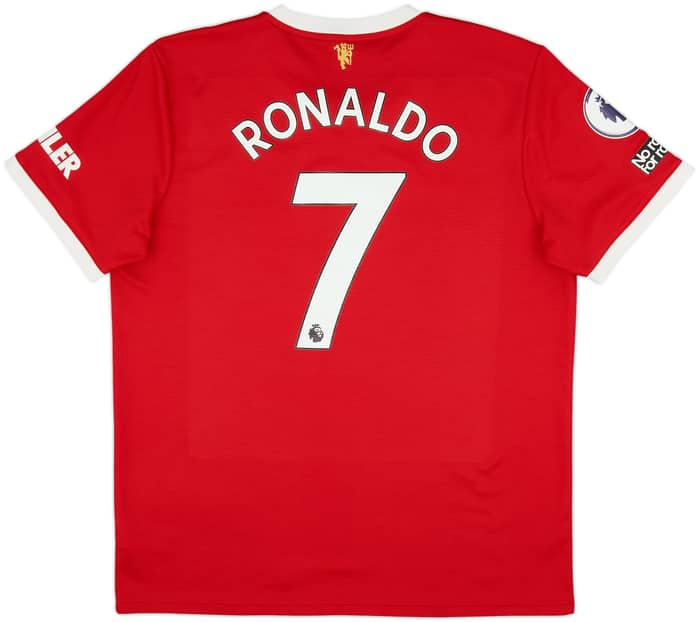 2021-22 Manchester United Home Shirt Ronaldo #7 - 8/10 - (XL)