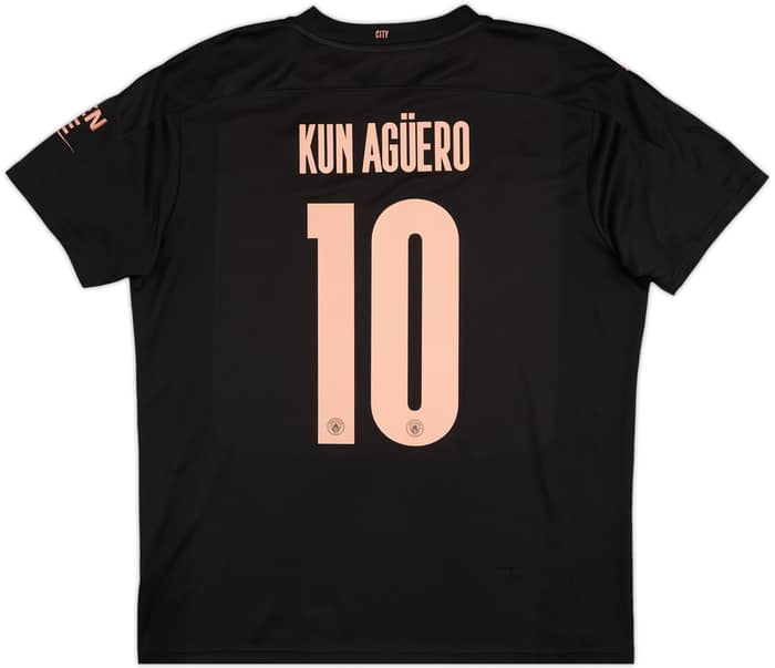 2020-21 Manchester City Away Shirt Kun Aguero #10 - 9/10 - (XL)