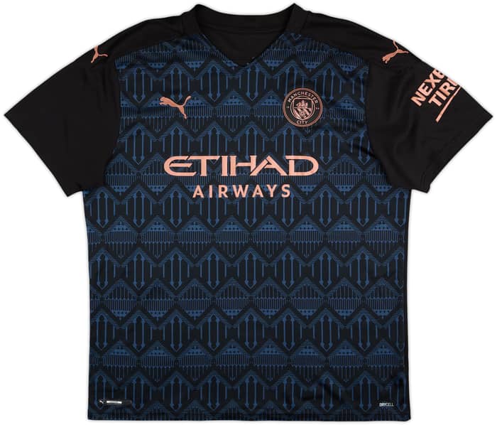 2020-21 Manchester City Away Shirt Kun Aguero #10 - 9/10 - (XL)