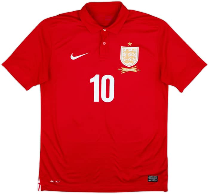2013 England Away 150th Anniversary Shirt Rooney #10 - 8/10 - (M)