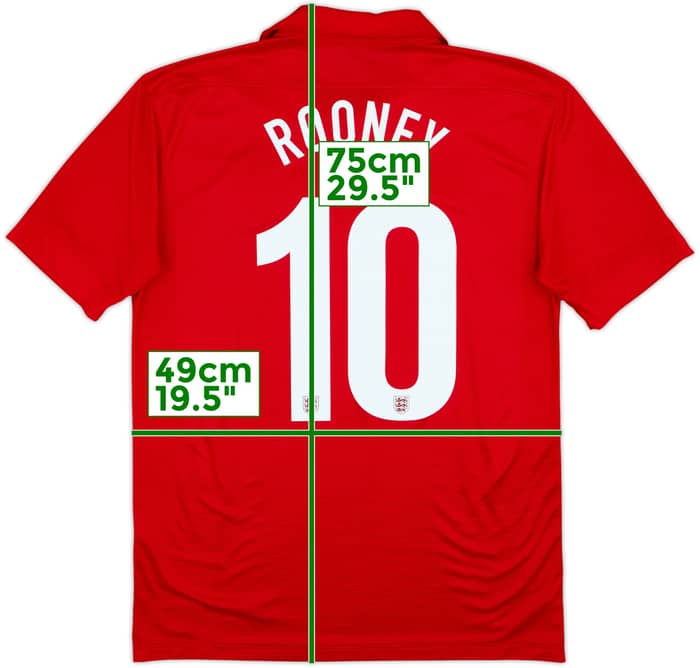 2013 England Away 150th Anniversary Shirt Rooney #10 - 8/10 - (M)