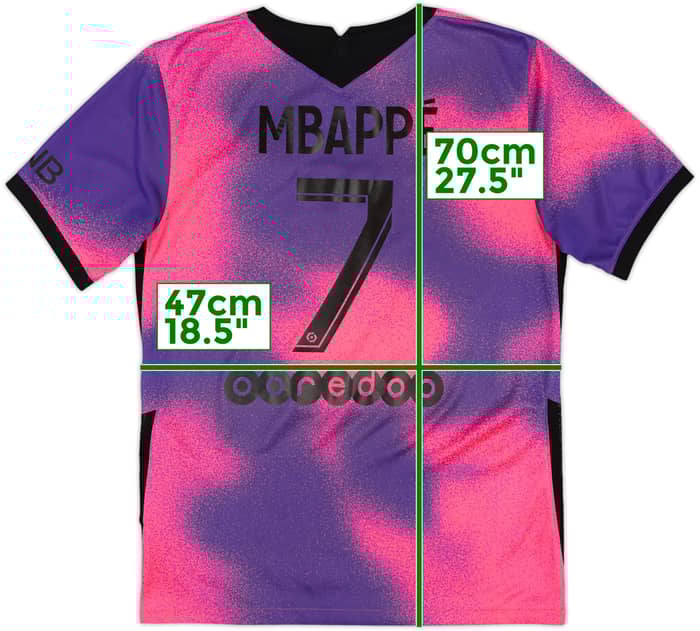 2020-21 Paris Saint-Germain Fourth Shirt Mbappe #7 - 9/10 - (S)