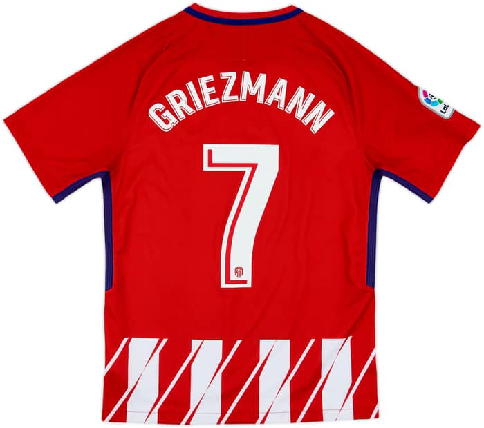 2017-18 Atletico Madrid Home Shirt Griezmann #7 - 7/10 - (S)