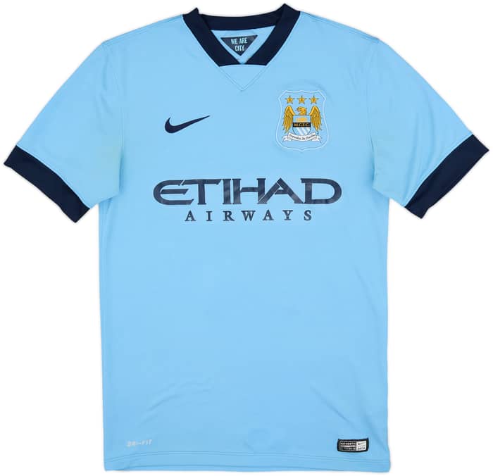 2014-15 Manchester City Home Shirt Kun Aguero #16 - 5/10 - (S)