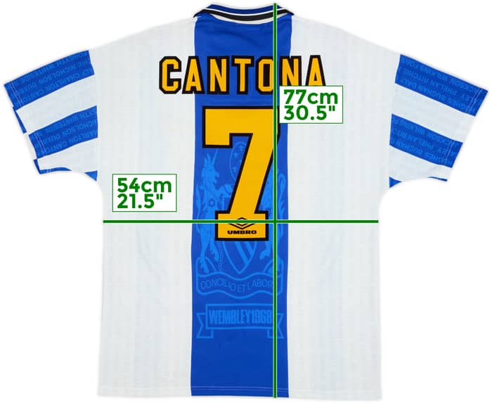 1994-96 Manchester United Third Shirt Cantona #7 - 9/10 - (L)