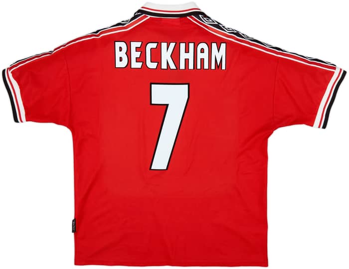 1992-94 Manchester United Home Shirt Beckham #7 - 6/10 - (L)