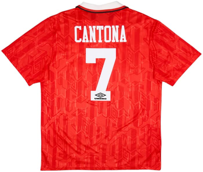 1992-94 Manchester United Home Shirt Cantona #7 - 8/10 - (M)