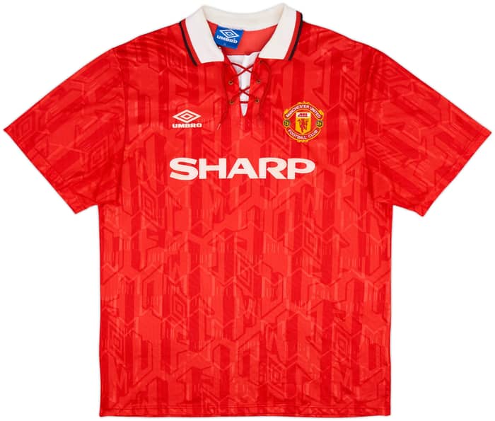 1992-94 Manchester United Home Shirt Cantona #7 - 8/10 - (M)
