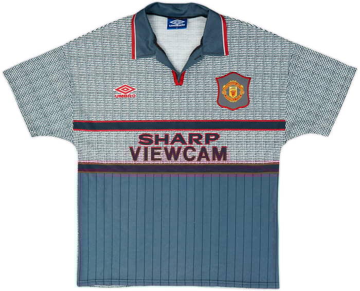 1995-96 Manchester United Away Shirt Cantona #7 - 8/10 - (M)