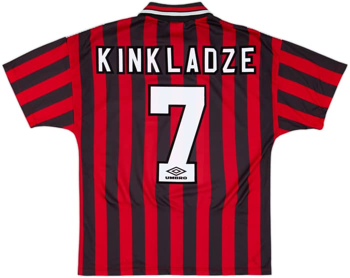 1994-96 Manchester City Away Shirt Kinkladze #7 - 8/10 - (M)