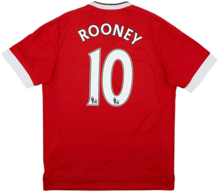 2015-16 Manchester United Home Shirt Rooney #10 - 6/10 - (L)