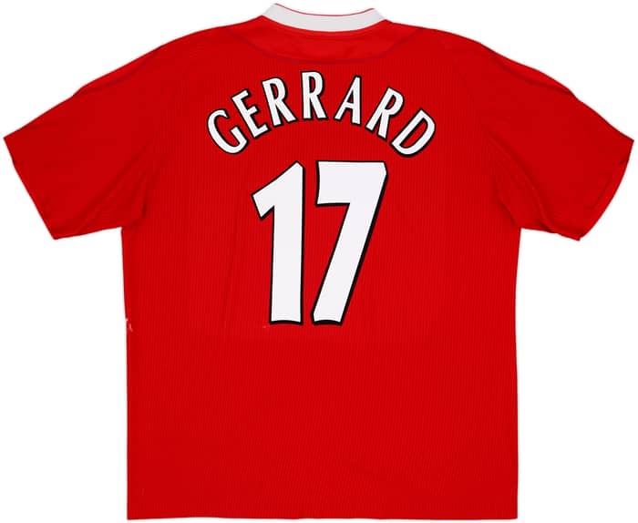 2002-04 Liverpool Home Shirt Gerrard #17 - 7/10 - (L)
