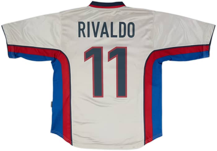 1998-01 Barcelona Away Shirt Rivaldo #11 - 8/10 - (M)