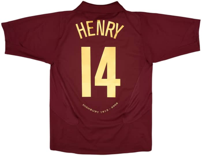 2005-06 Arsenal Home Shirt Henry #14 - 5/10 - (M)