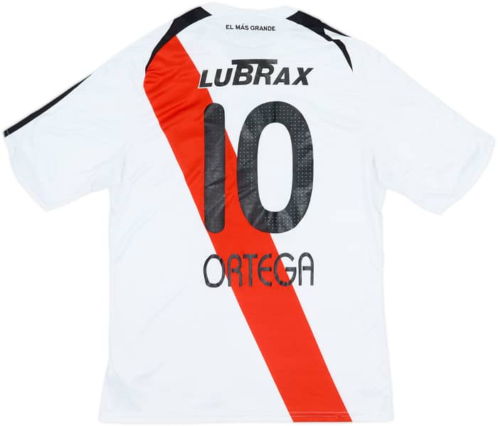 2008-10 River Plate Home Shirt Ortega #10 - 6/10 - (L)