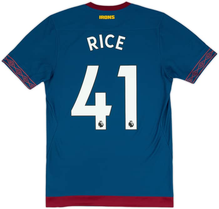 2018-19 West Ham Away Shirt Rice #41 (S)