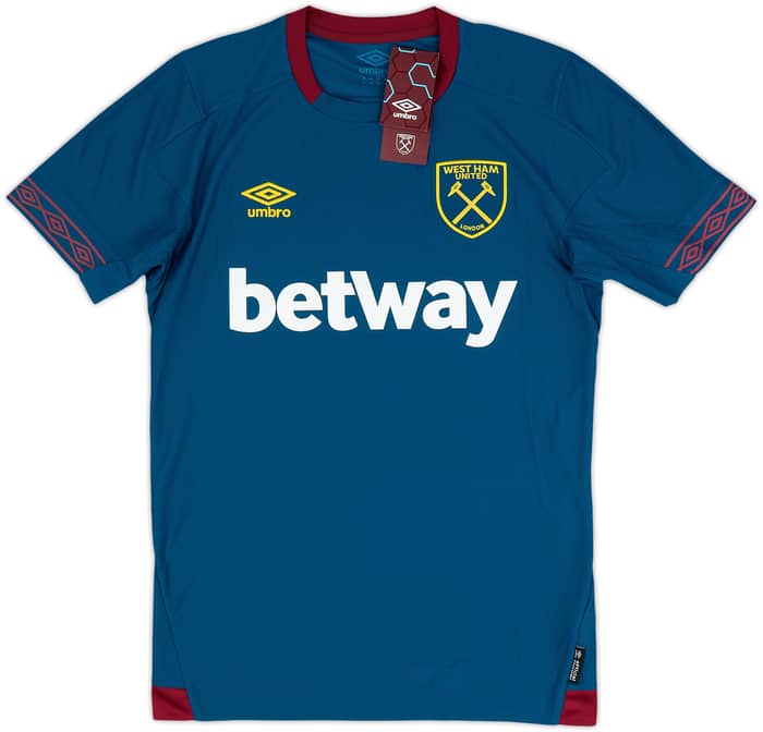 2018-19 West Ham Away Shirt Rice #41 (S)