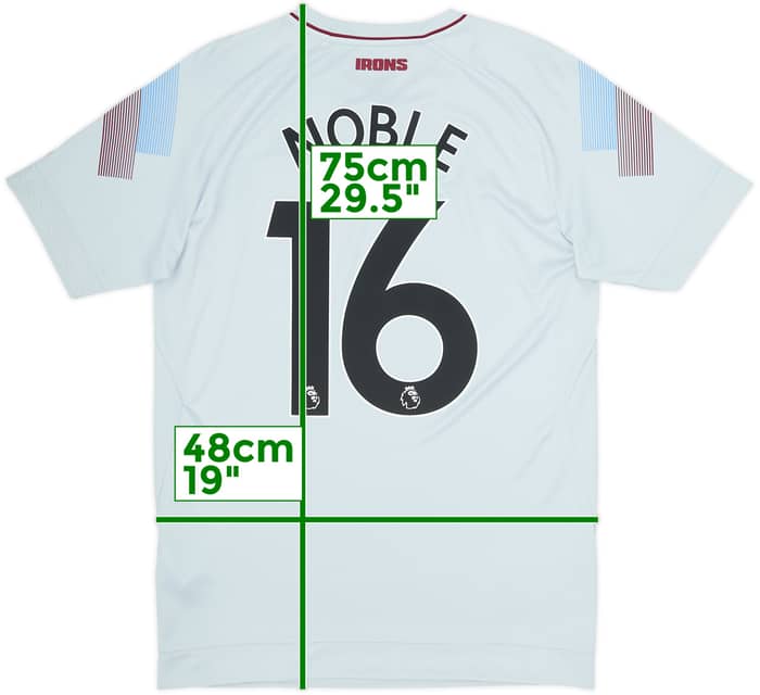 2018-19 West Ham Third Shirt Noble #16 - 8/10 - (S)