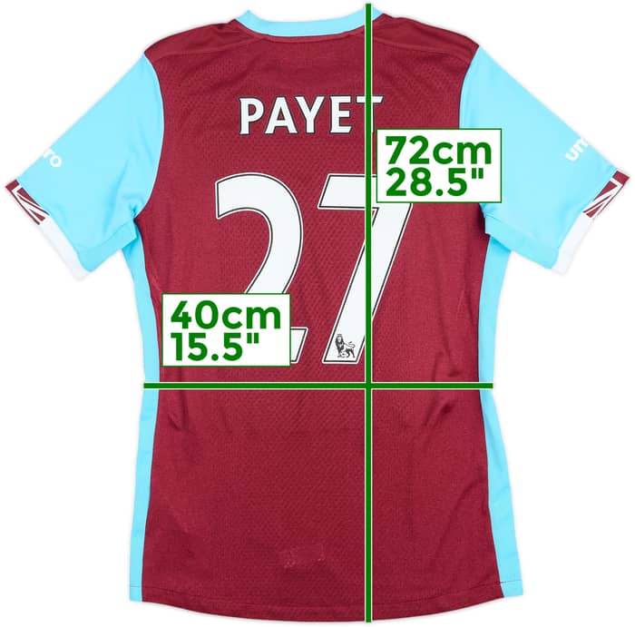 2016-17 West Ham Home Shirt Payet #27 - 8/10 - (S)