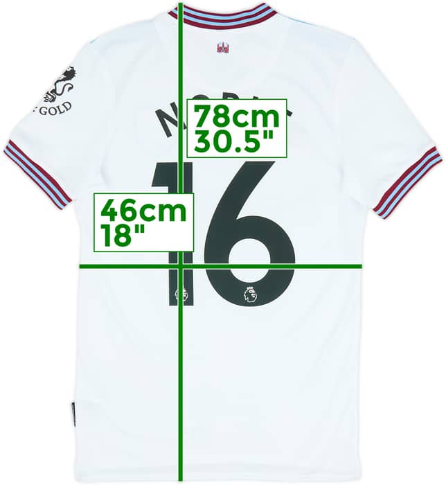 2019-20 West Ham Away Shirt Noble #16 (S)