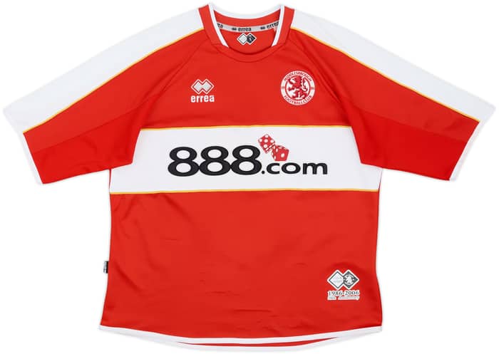 2006-07 Middlesbrough Home Shirt Mendieta #6 - 7/10 - (S)