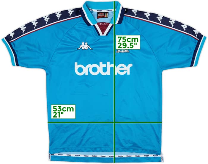 1997-99 Manchester City Camiseta Local - 4/10 - (L)