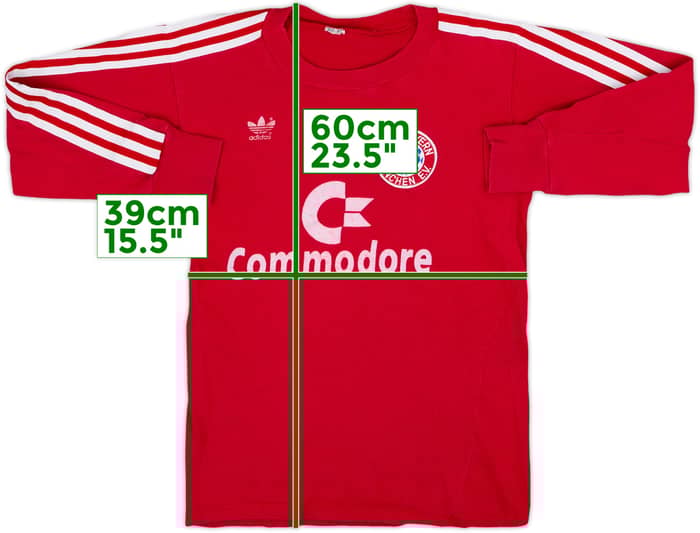 1984-89 Bayern Munich Home L/S Shirt - 7/10 - (S)