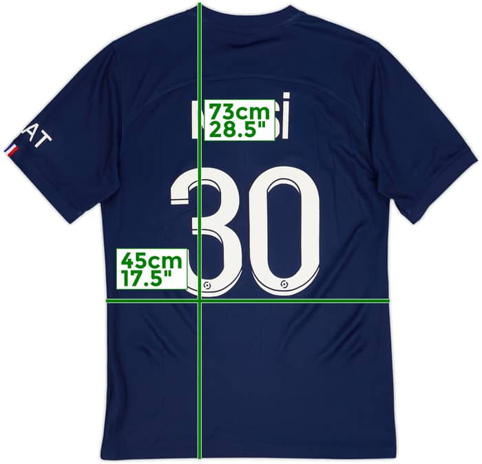 2022-23 Paris Saint-Germain Home Shirt Messi #30 - 7/10 - (S)