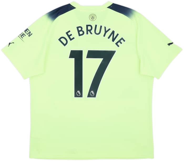 2022-23 Manchester City Third Shirt De Bruyne #17 - 8/10 - (XL)