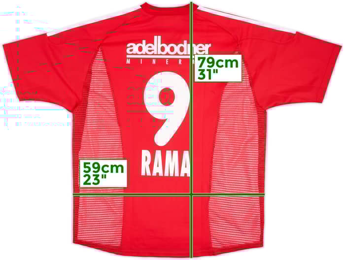 2002-04 FC Thun Player Issue Home Shirt Rama #9 - 8/10 - (XL)