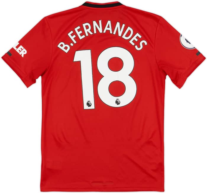 2019-20 Manchester United Home Shirt B.Fernandes #18 - 7/10 - (S)