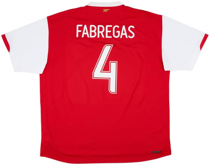 2006-08 Arsenal Home Shirt Fabregas #4 - 6/10 - (XXL)