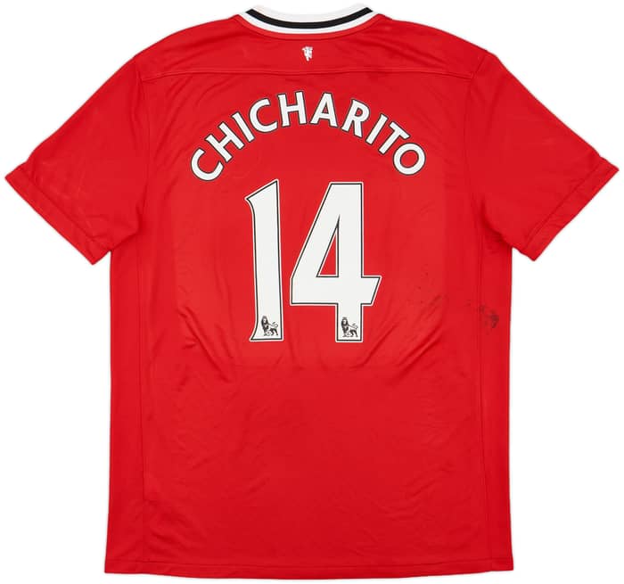2011-12 Manchester United Home Shirt Chicharito #14 - 8/10 - (XL)