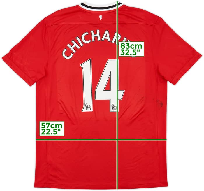 2011-12 Manchester United Home Shirt Chicharito #14 - 8/10 - (XL)