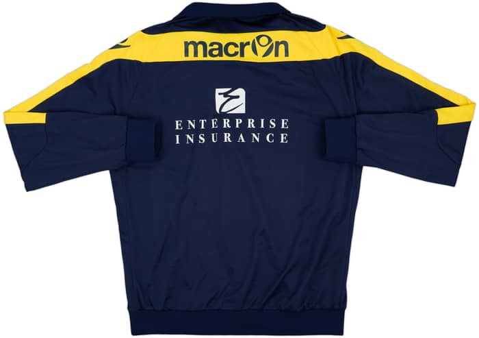 2009-10 Leeds United Macron 1/4 Zip Drill Top - 8/10 - (XXL)