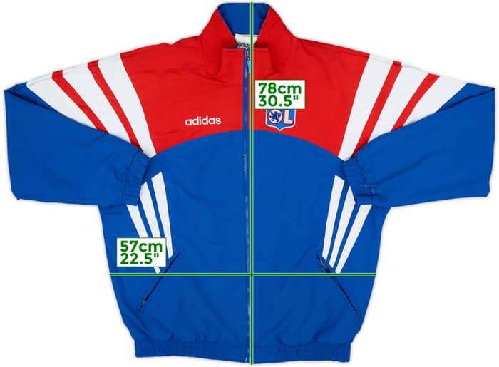 1996-97 Lyon adidas Track Jacket - 8/10 - (L)