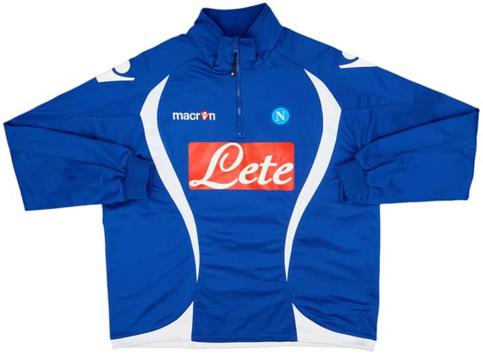 2009-10 Napoli Macron 1/4 Zip Drill Top - 5/10 - (XL)