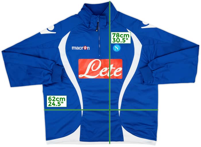 2009-10 Napoli Macron 1/4 Zip Drill Top - 5/10 - (XL)