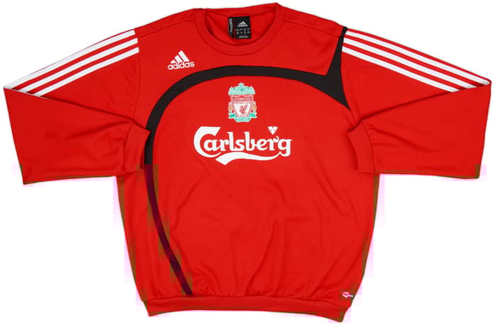 2008-09 Liverpool adidas Sweat Top - 8/10 - (L)