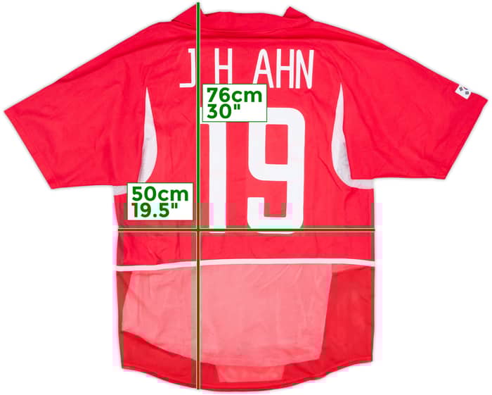 2002-03 South Korea Player Issue Home Shirt J.H.Ahn #19 - 9/10 - (M)