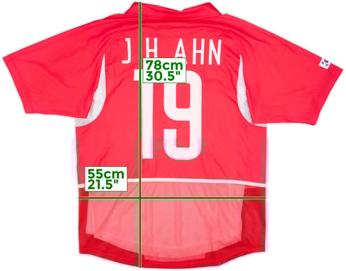 2002-03 South Korea Player Issue Home Shirt J.H.Ahn #19 - 7/10 - (L)