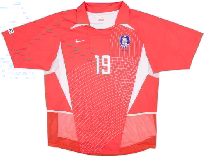 2002-03 South Korea Player Issue Home Shirt J.H.Ahn #19 - 7/10 - (XL)