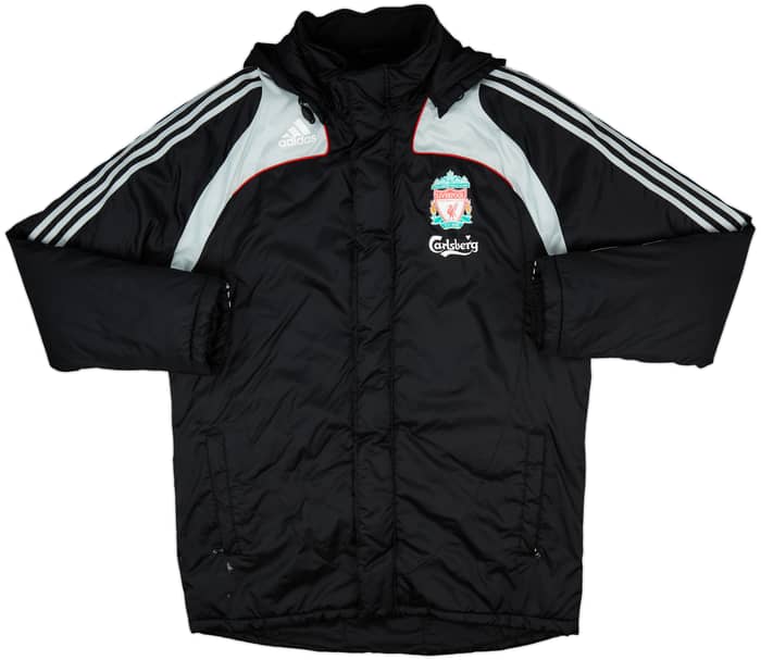 2008-09 Liverpool adidas Padded Bench Coat - 8/10 - (L)