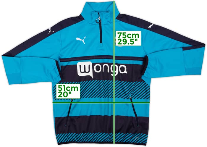 2016-17 Newcastle Puma 1/4 Zip Drill Top - 8/10 - (L)