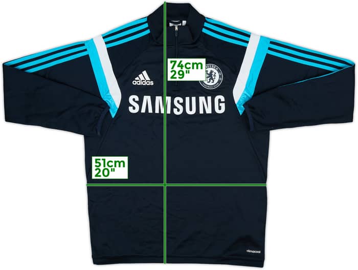 2014-15 Chelsea adidas 1/4 Zip Training Top - 8/10 - (M)