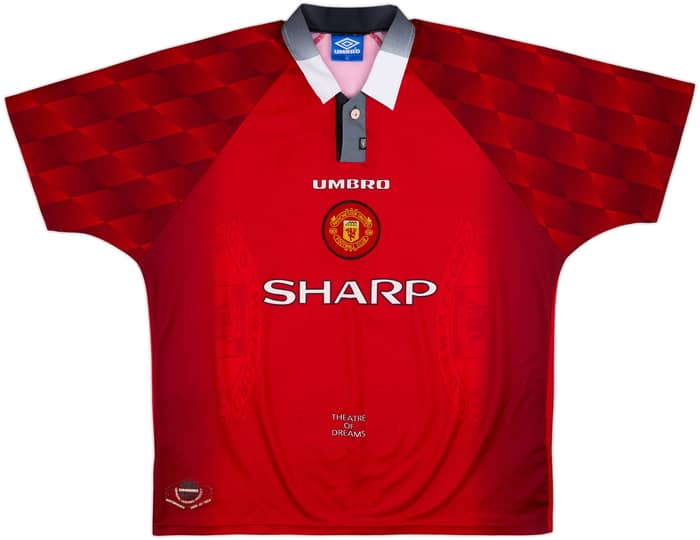 1996-98 Manchester United Home Shirt Keane #16 - 8/10 - (XL)