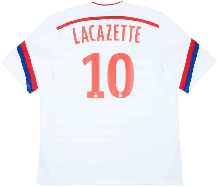 2014-15 Lyon Home Shirt Lacazette #10 - 8/10 - (XL)