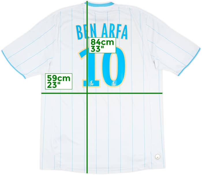 2009-10 Olympique Marseille Home Shirt Ben Arfa #10 - 6/10 - (XL)