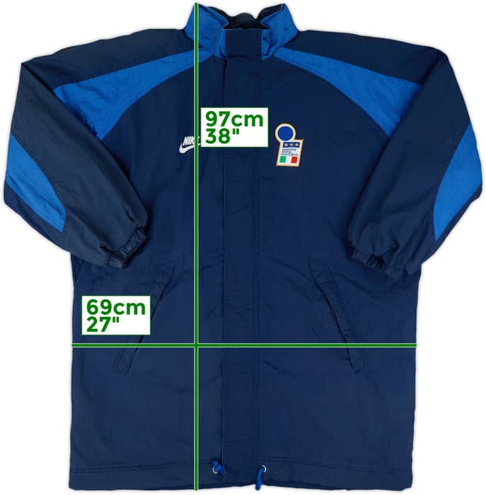 1996-97 Italy Nike Padded Bench Coat - 8/10 - (M)